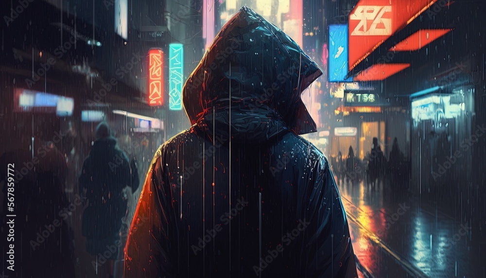 4K Wallpaper for PC: AI Cyberpunk Illustration