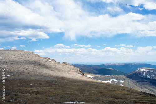 mount evans landscape in spring