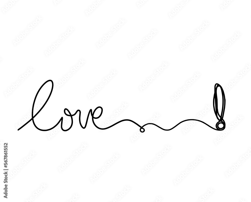 Calligraphic inscription of word Calligraphic inscription of word