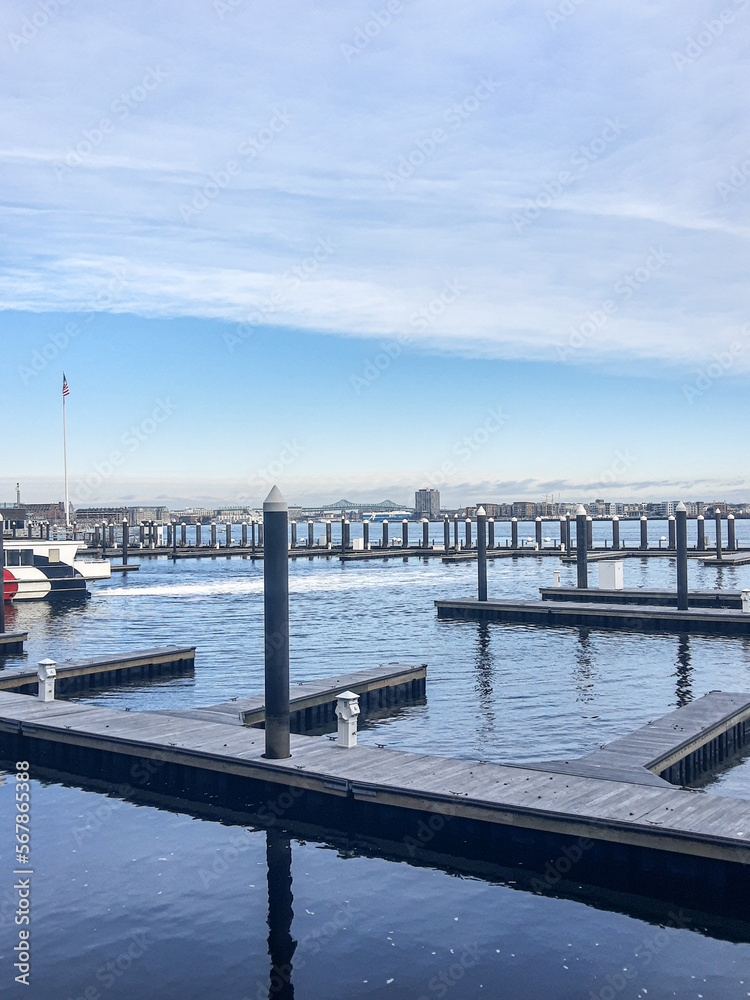 pier on the ocean in boston