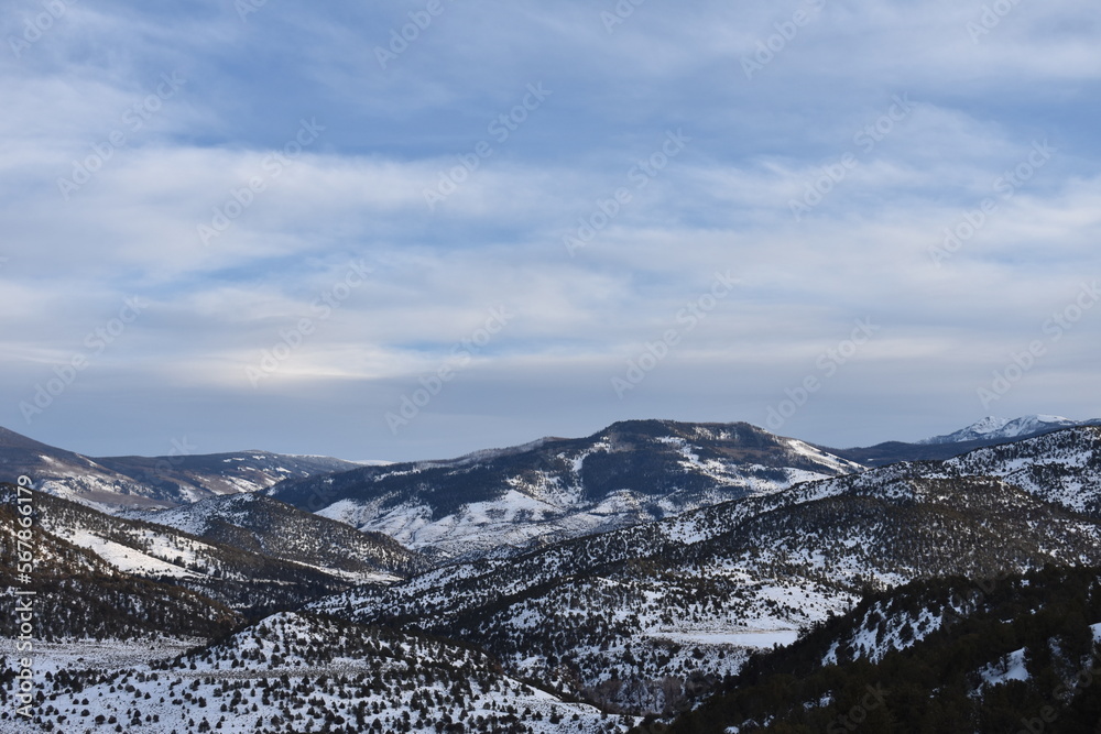 Snow-Covered Colorado Mountain Landscape