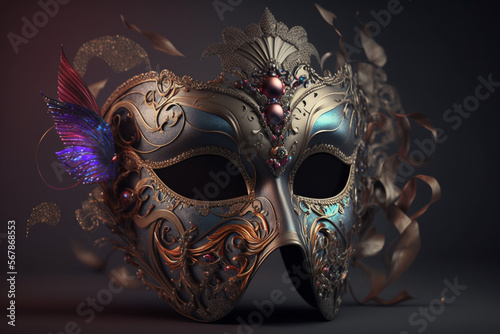 venetian carnival mask Generative AI