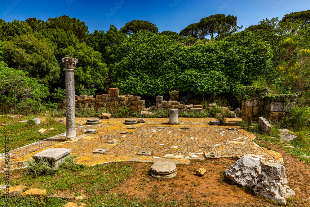 Lebanon. Beit Mary town (near Beirut, capital of the state). Remains of a Byzantine city