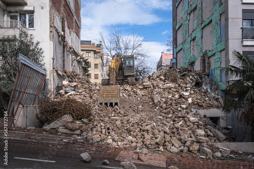 More secure and modern buildings are being built instead of buildings that are found to be earthquake resistant. istanbul, turkey. photo