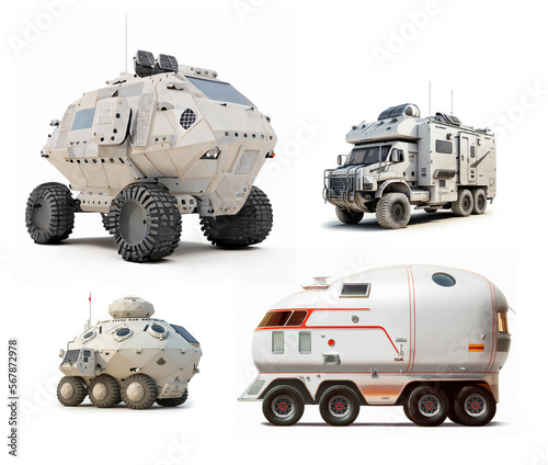 Concept vehicles for interplanetary surface exploration. Rovers and campers. (ID: 567872978)