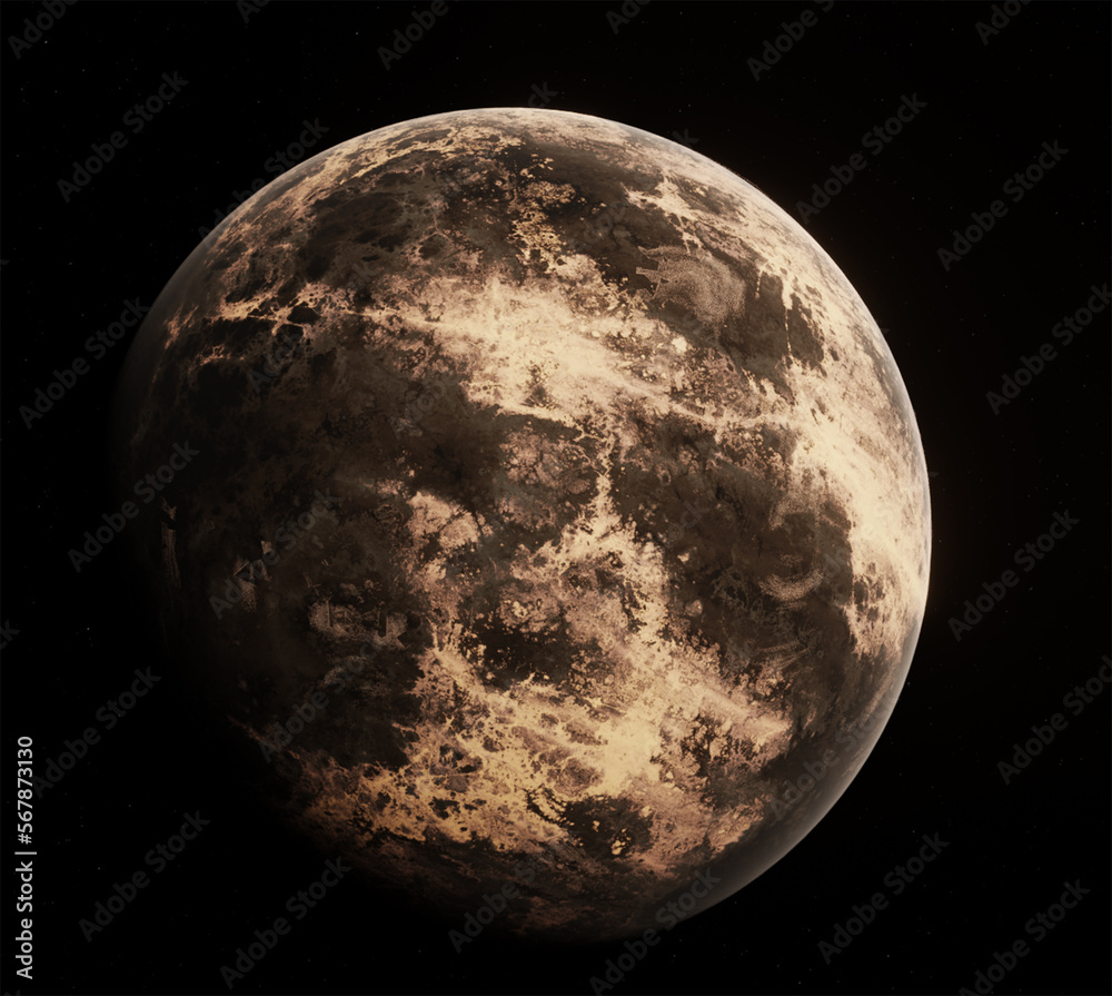 Fototapeta premium Planet, space, 3d illustration, 3d rendering
