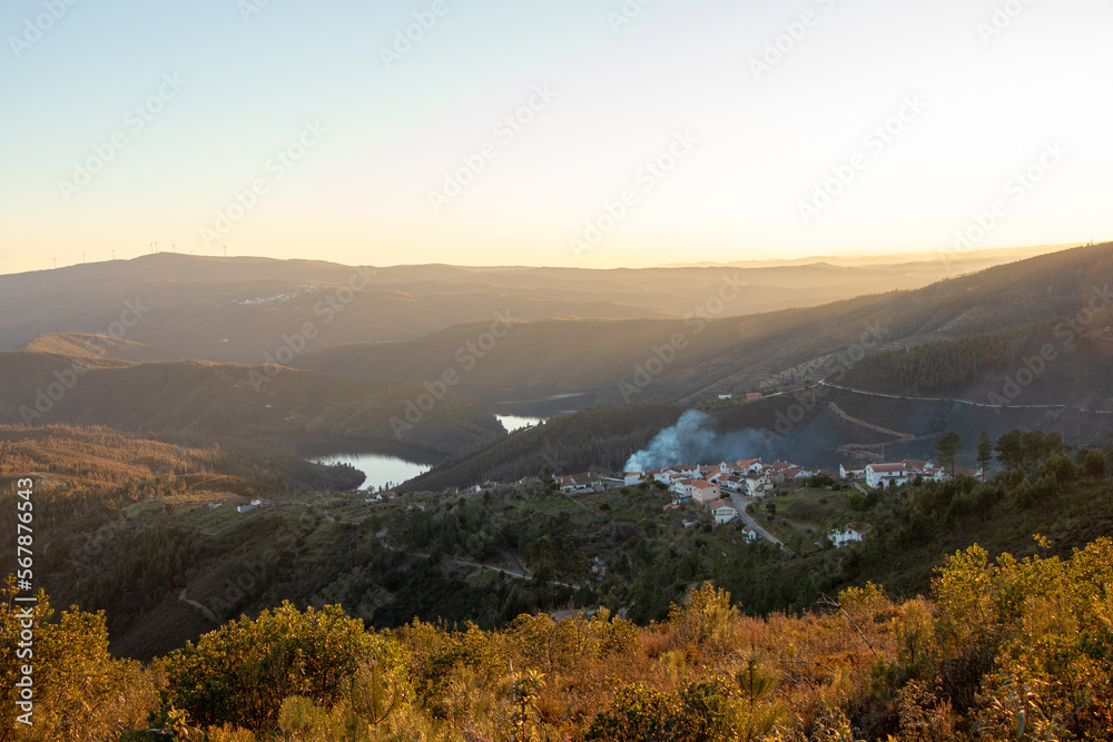 fantastic landscape of the river Zêzere, in Pampilhosa da Serra, Coimbra, Portugal