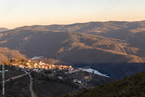 fantastic landscape of the river Zêzere, in Pampilhosa da Serra, Coimbra, Portugal photo
