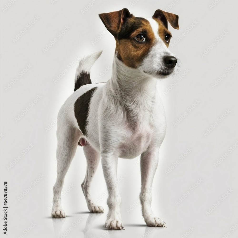 Jack russell dog. Generative AI Jack russell dog. Generative AI
