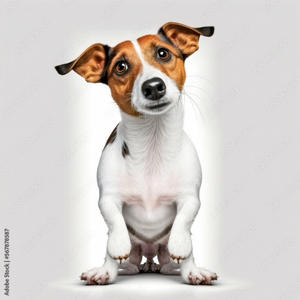 Jack russell dog. Generative AI