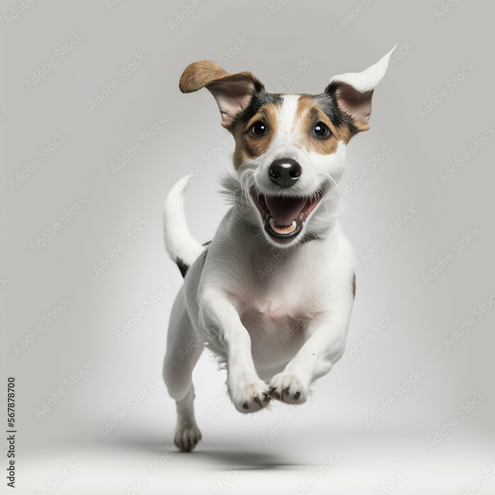 Jack russell dog. Generative AI Jack russell dog. Generative AI