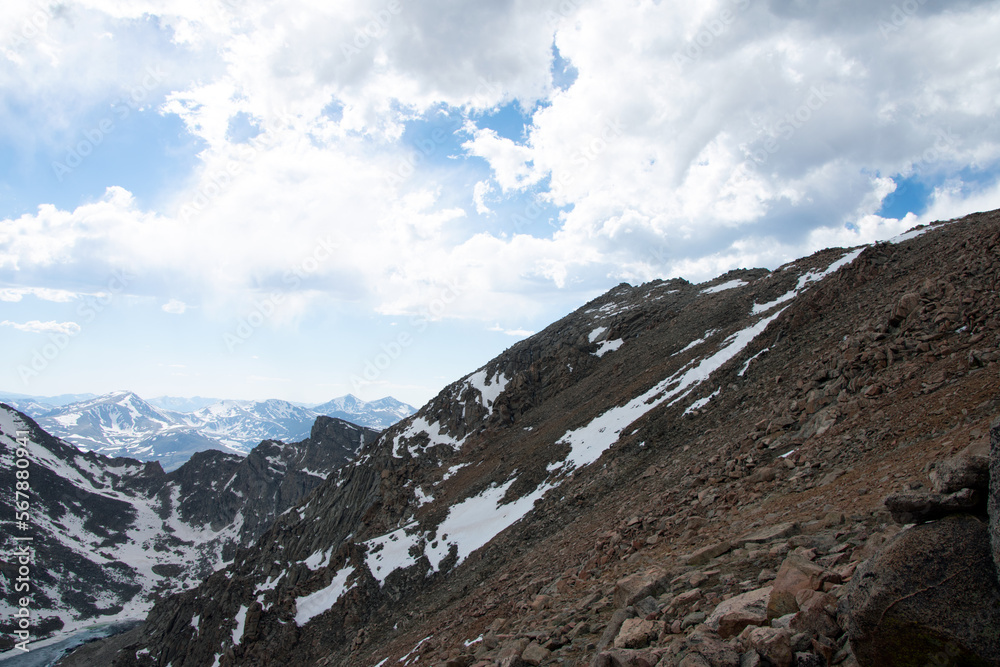 mountain landscape with sky and clouds Colorado mountain landscape with sky and clouds Colorado