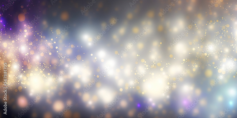 white blurred bokeh background illustration, generative ai