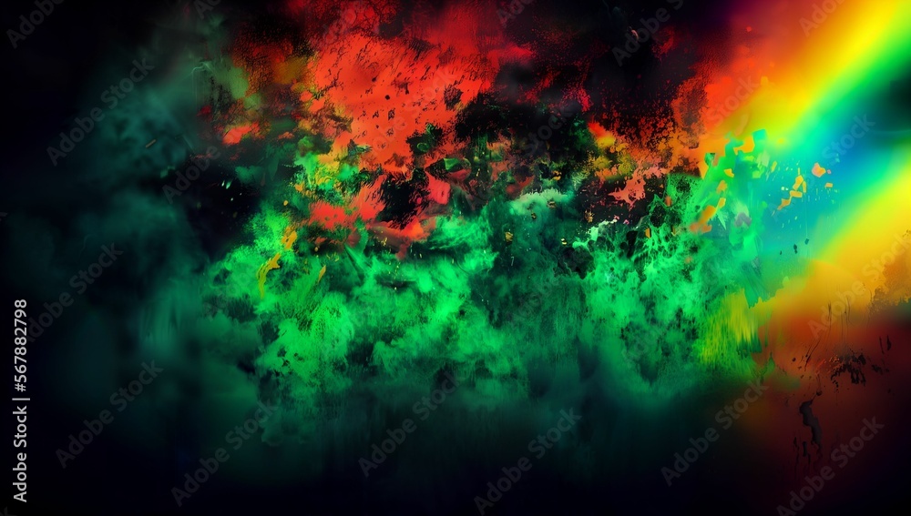 Fototapeta premium (4K) Dark Abstract Colorful wallpaper/backgound AI