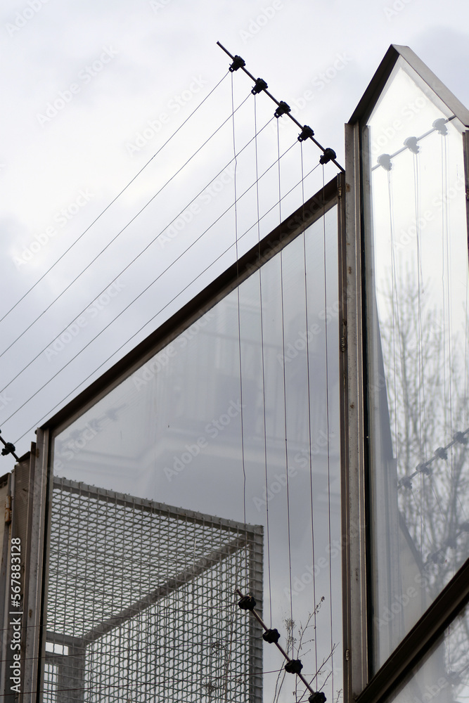 wire fence with wire