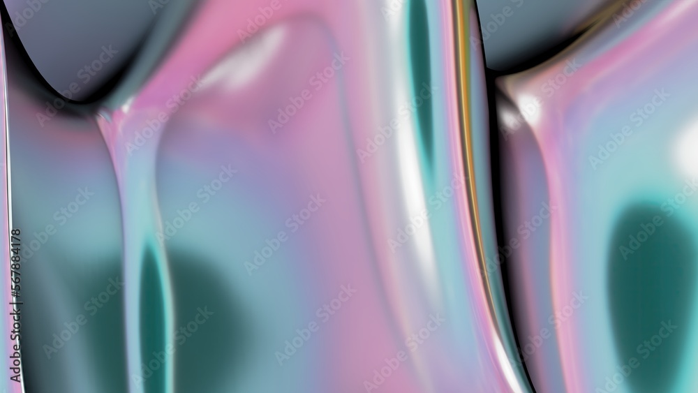 Pink and green metal organic beautiful Bezier curves continuous Abstract, dramatic, modern, luxurious and upscale 3D rendering graphic design element background material. Pink and green metal organic beautiful Bezier curves continuous Abstract, dramatic, modern, luxurious and upscale 3D rendering graphic design element background material.