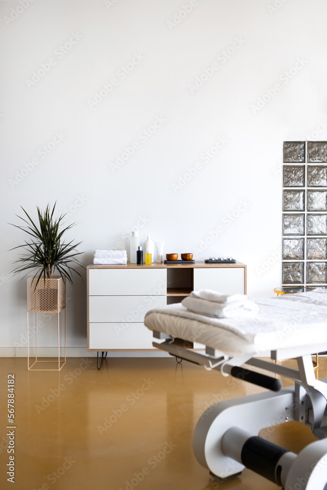 Fototapeta premium Stylish room Interior of modern massage spa salon