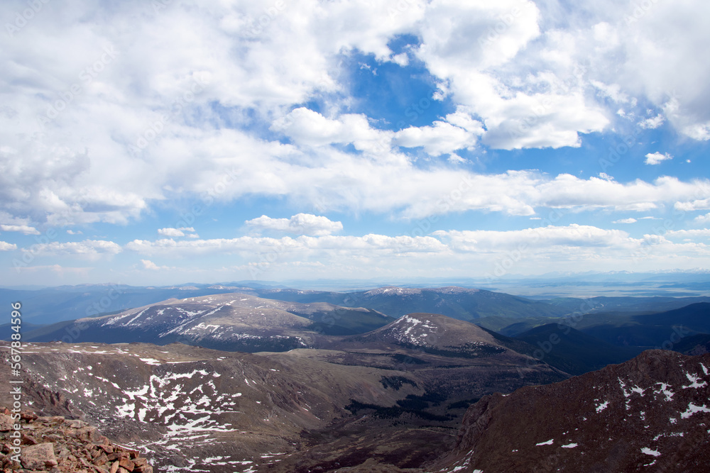 Fototapeta premium mountain landscape with sky and clouds Colorado