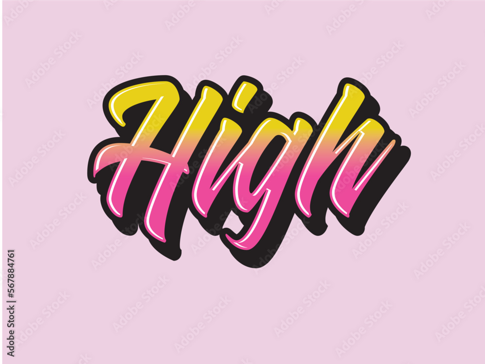 High Five Symbol Logo word High Five Symbol Logo word