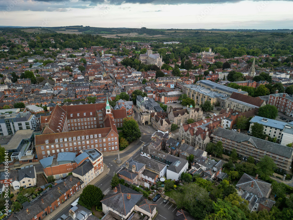 Winchester from the sky, shot with Mini 3 Pro