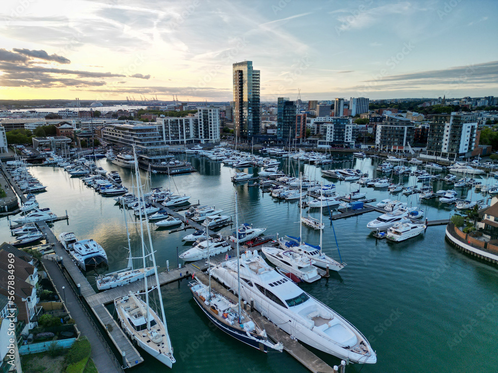 Southampton Marina Dock area, Shot with Mini 3 Pro