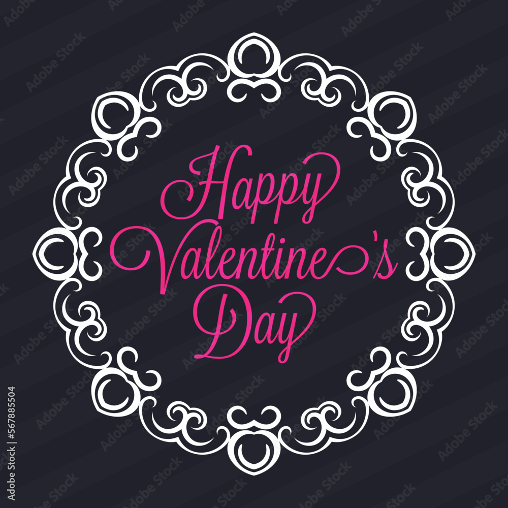 Valentine's day background or happy valentine day  template