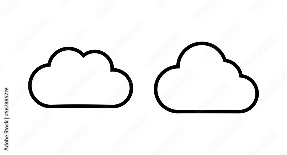 Cloud icon vector illustration. cloud sign and symbol Cloud icon vector illustration. cloud sign and symbol