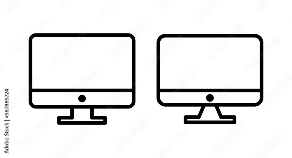 Computer icon vector illustration. computer monitor sign and symbol Computer icon vector illustration. computer monitor sign and symbol