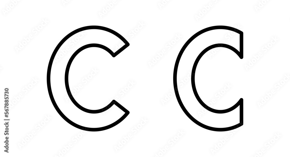 Copyright icon vector illustration. copyright sign and symbol Copyright icon vector illustration. copyright sign and symbol