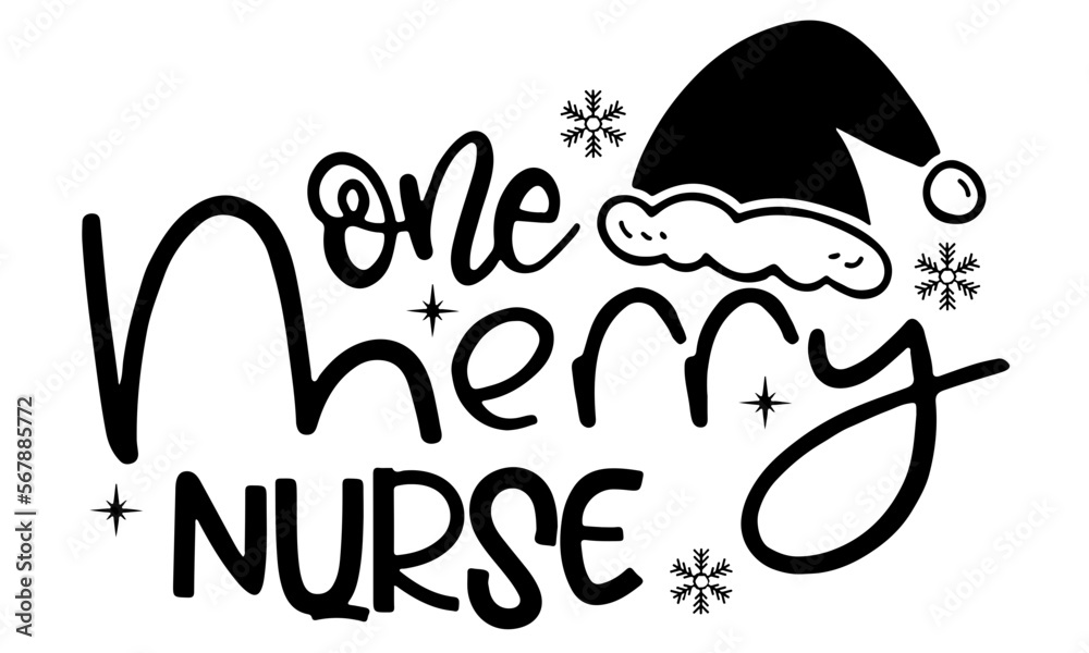 Obraz premium Merry Nurse SVG PNG, Christmas Nurse Svg, Santa's Favorite Nurse Svg, Nurse Christmas Png, Nurse Christmas Jumper Svg, One Merry Nurse Svg