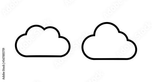 Cloud icon vector illustration. cloud sign and symbol