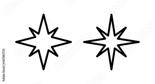 Compass icon vector illustration. arrow compass icon sign and symbol