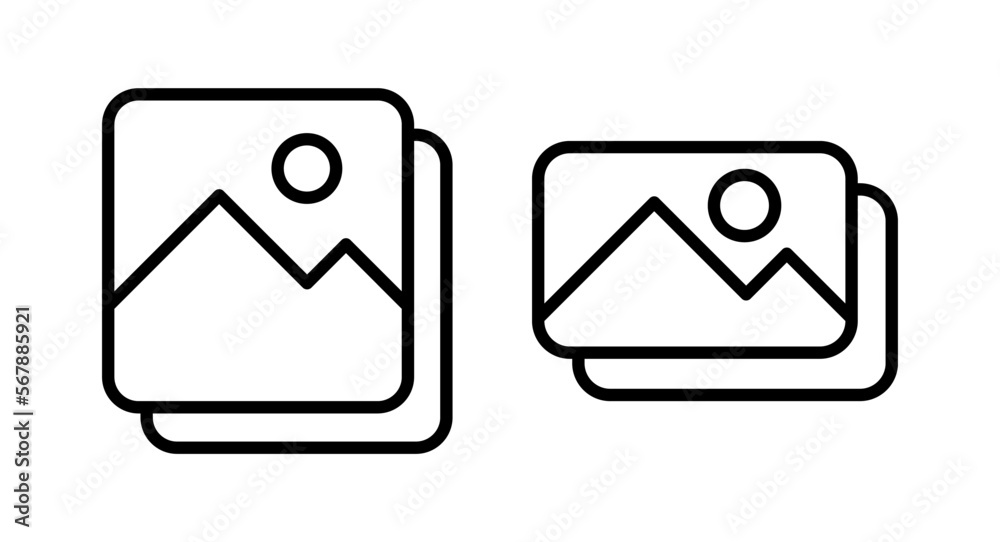 Picture icon vector illustration. photo gallery sign and symbol. image icon Picture icon vector illustration. photo gallery sign and symbol. image icon