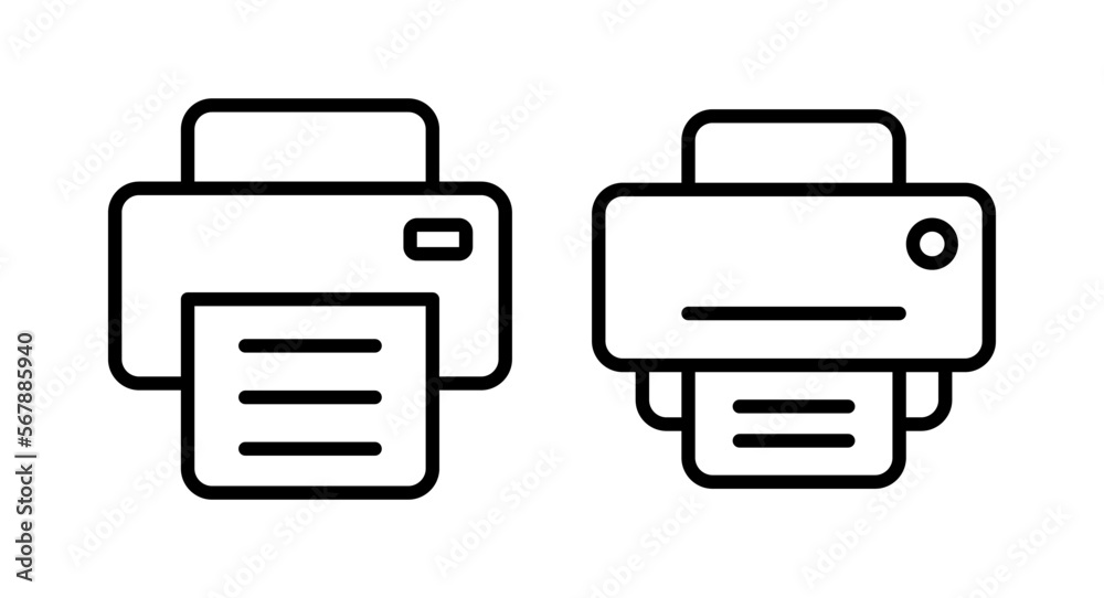 Print icon vector illustration. printer sign and symbol Print icon vector illustration. printer sign and symbol