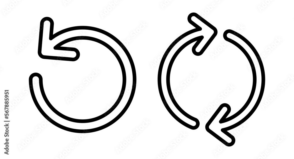Refresh icon vector illustration. Reload sign and symbol. Update icon.