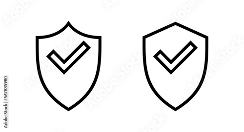 Free Download Shield check mark icon vector illustration. Protection approve sign. Insurance icon - GFXLoad