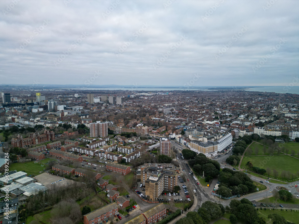 Portsmouth Aerial View, Shot with Mini 3 Pro