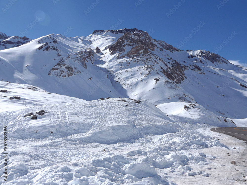 ski resort in the mountains