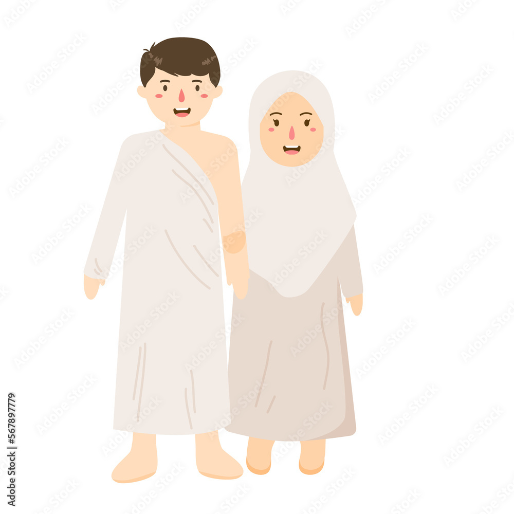 muslim pilgrim wearing ihram clothes to perform hajj and umrah muslim pilgrim wearing ihram clothes to perform hajj and umrah