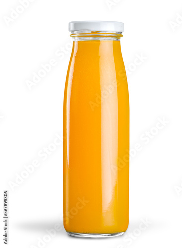 Bild auf Leinwand Health orange juice in bottle