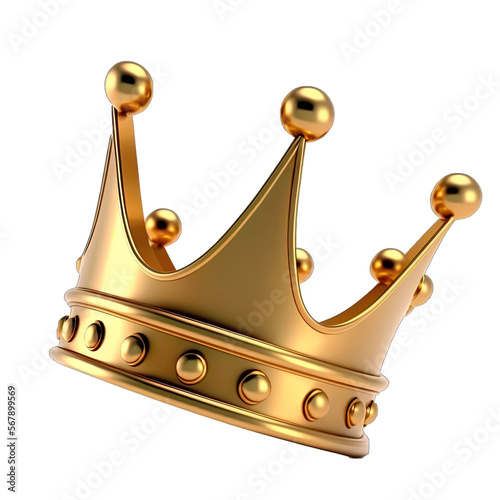 Tela Gold crown isolated