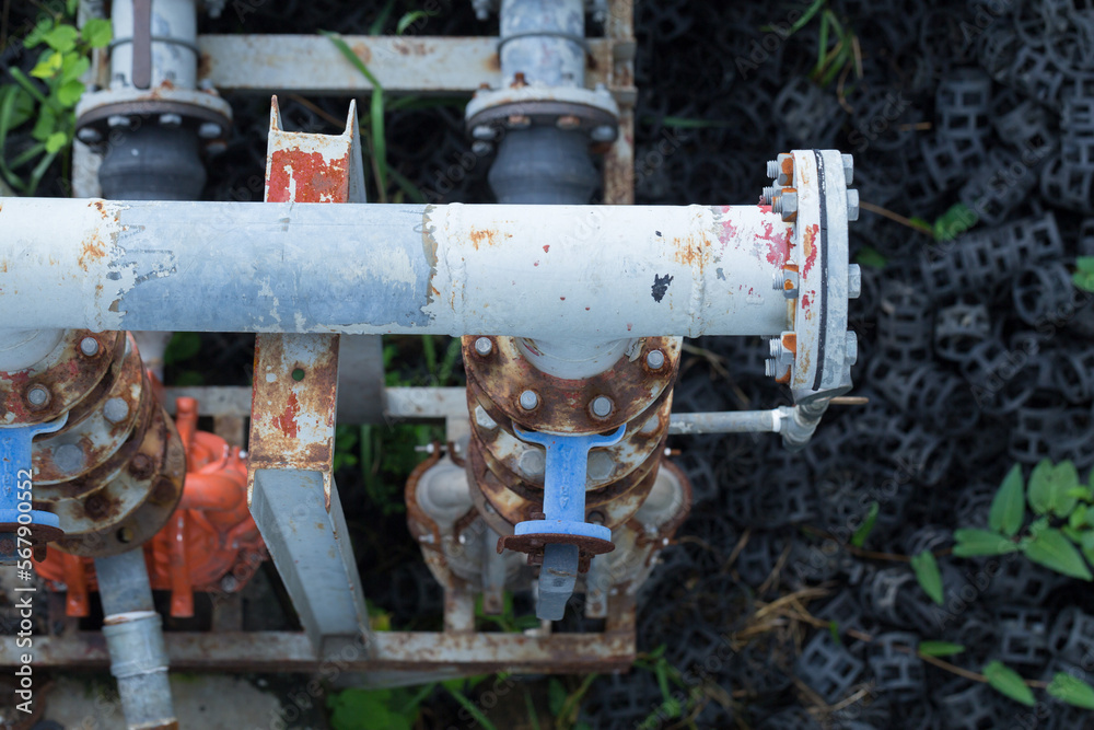 Sewage treatment pond in industrial plants Sewage treatment pond in industrial plants