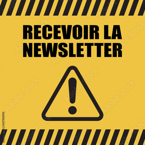 Logo recevoir la newsletter.