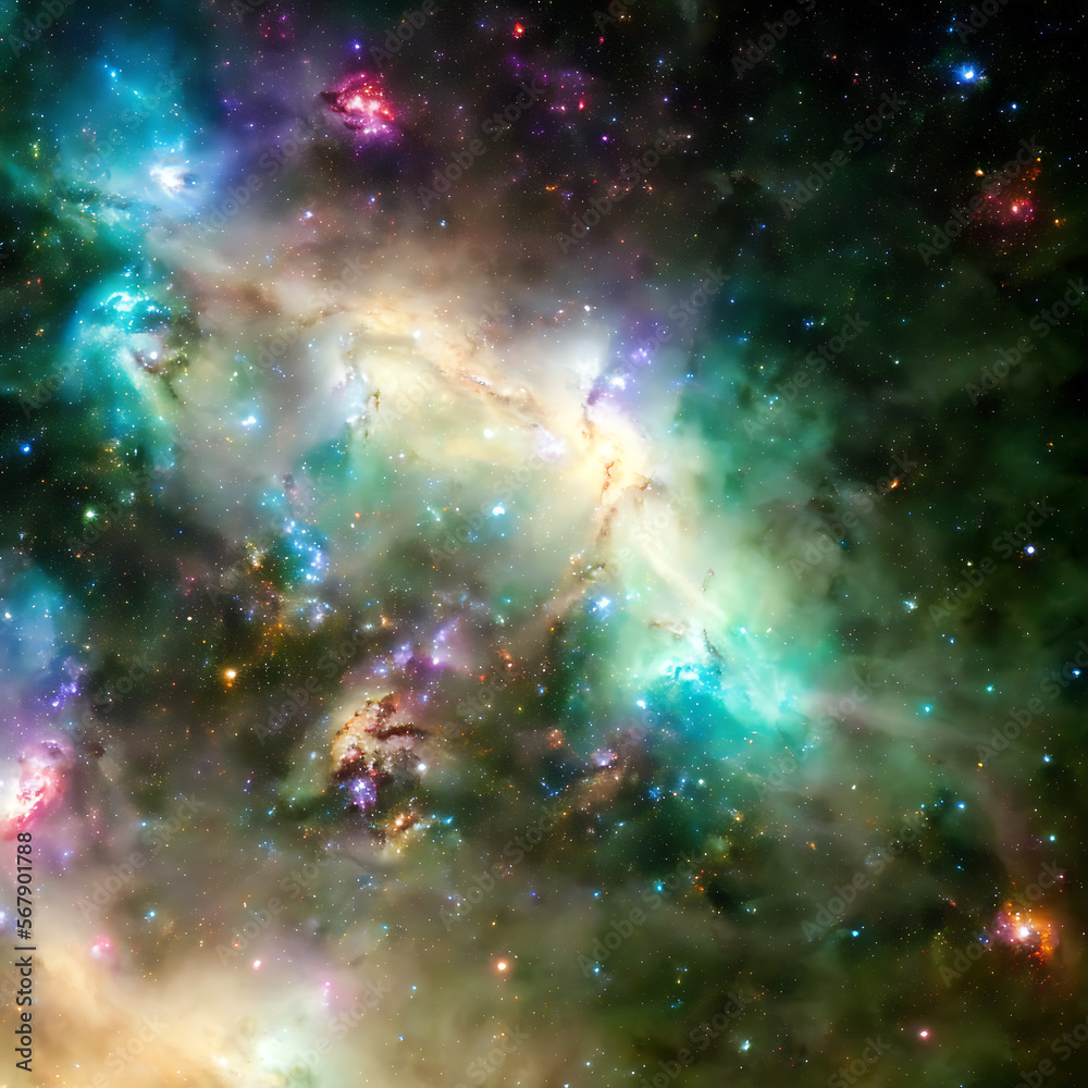 Abstract star nebula model texture render Abstract star nebula model texture render