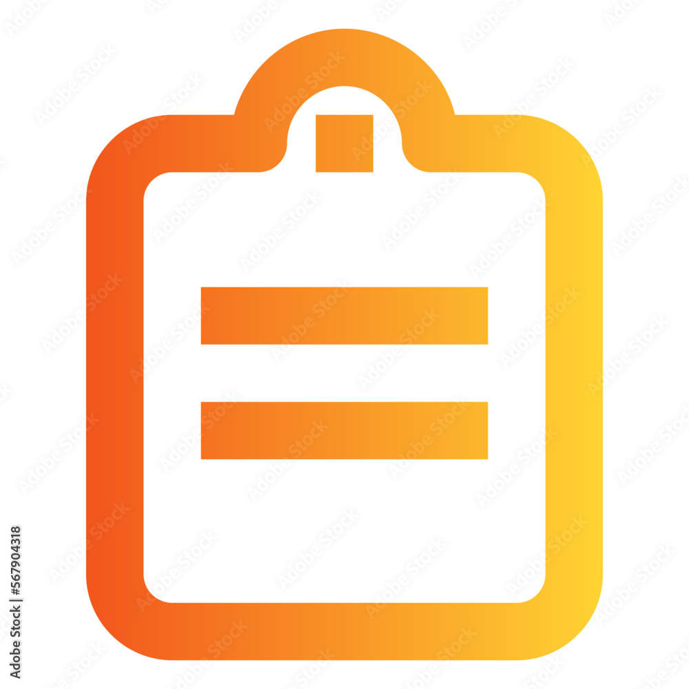 Assignment gradient icon Assignment gradient icon