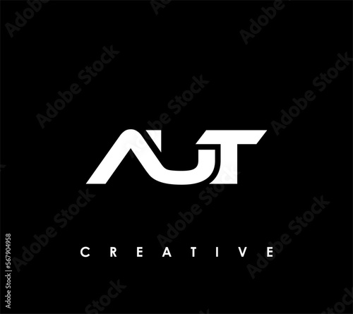 AUT Letter Initial Logo Design Template Vector Illustration