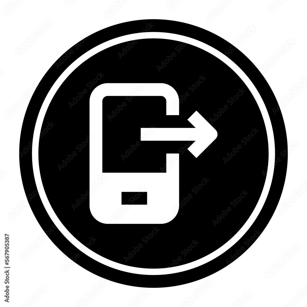 Phone Circular line icon Phone Circular line icon