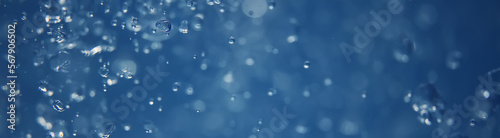 underwater long background blue air bubbles