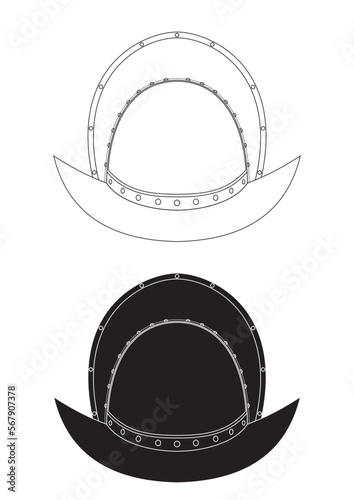 Conquistador steel helmet, capacete, Portugal