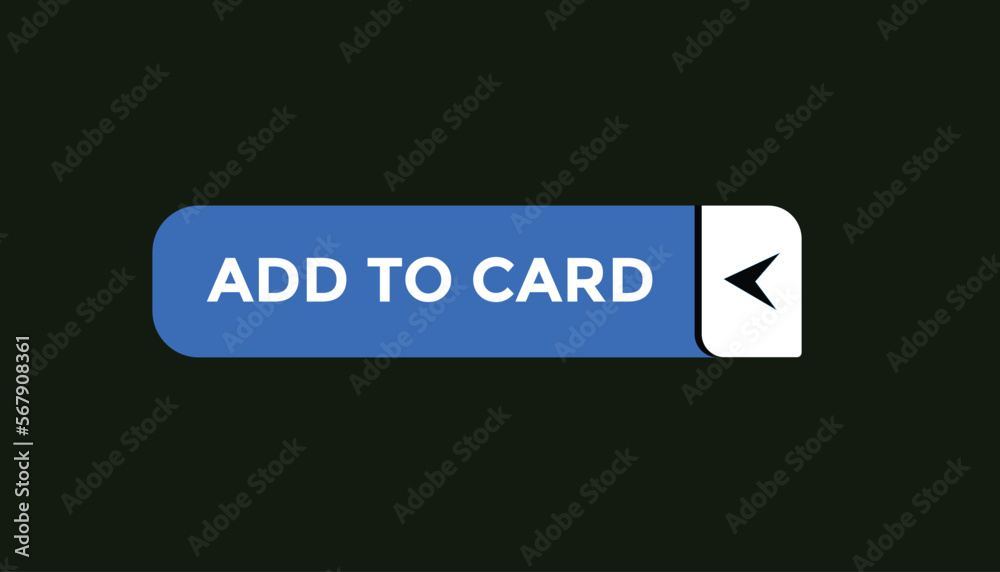 Add to card button web banner templates. Vector Illustration
